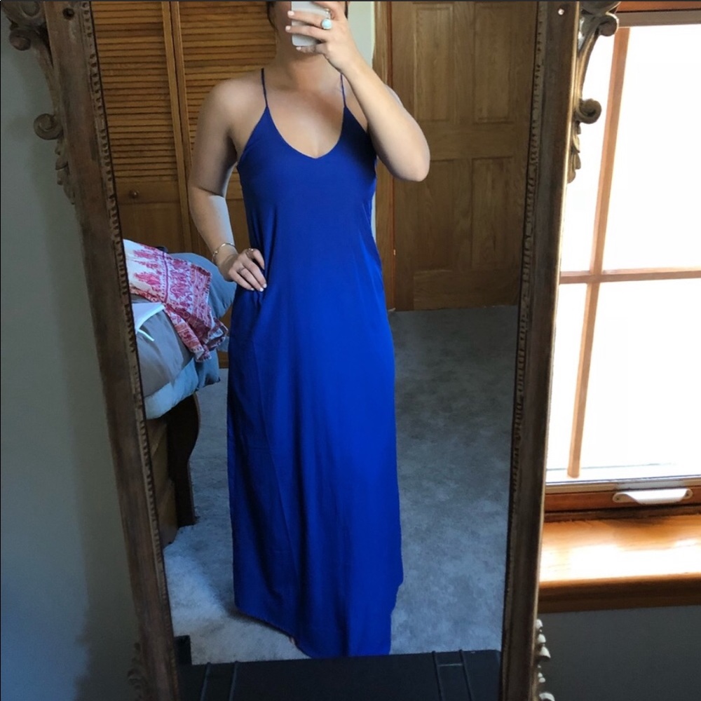Royal blue maxi